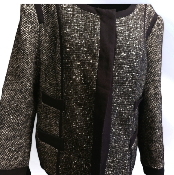 Narciso Rodriguez for Design Nation Metallic Tweed Blazer Jacket Size XL - Picture 4 of 7